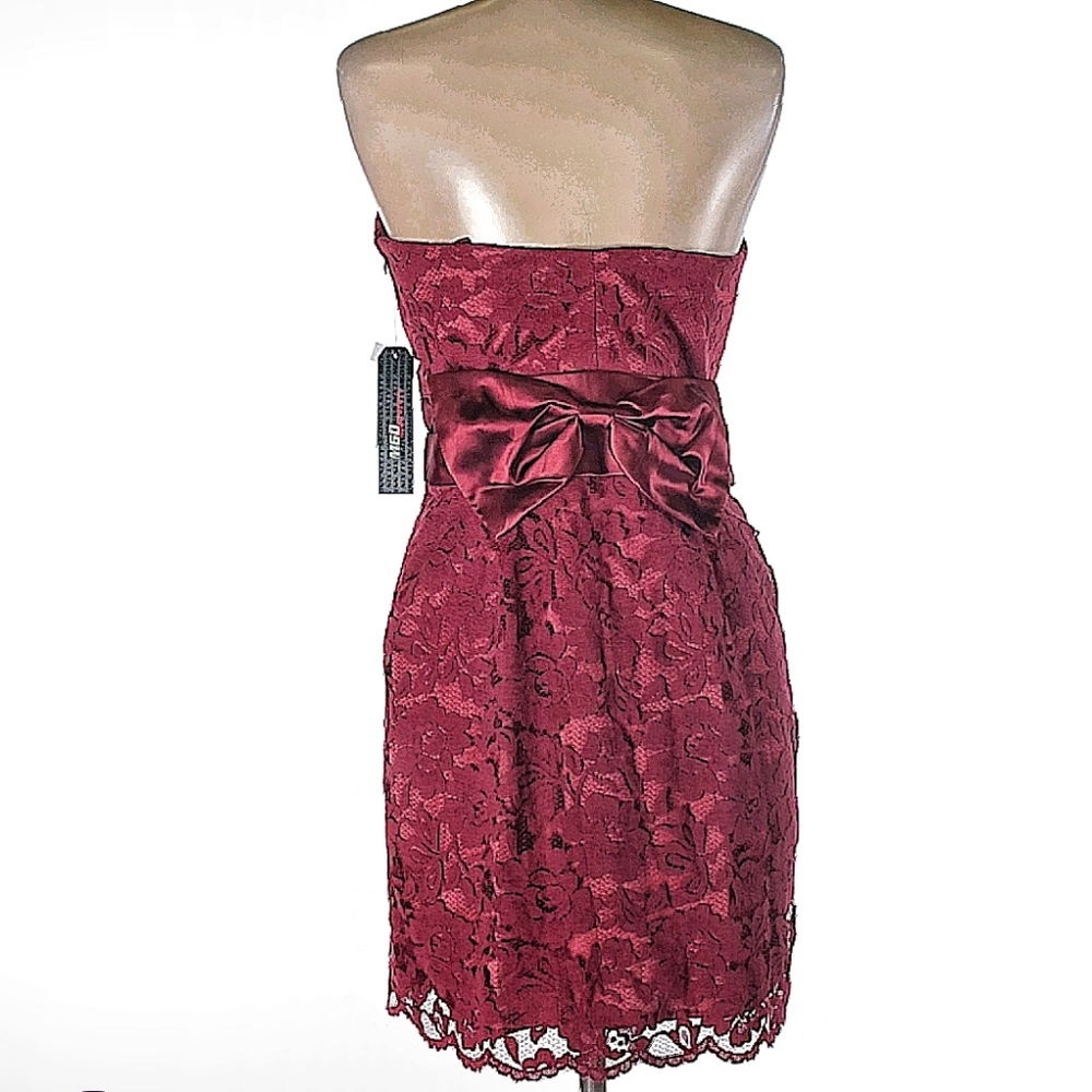 M60 Miss Sixty Ruby /wine cocktail dress. - Picture 4 of 5